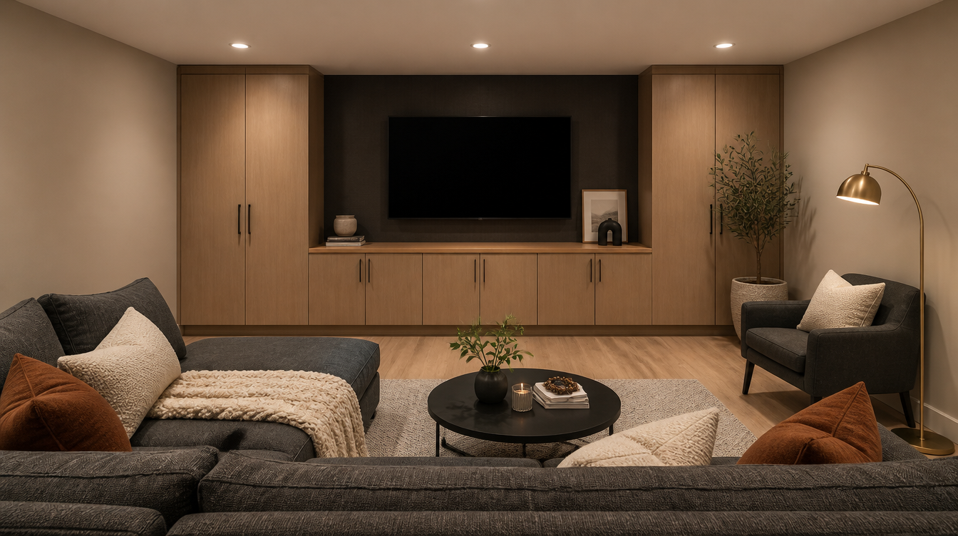 Finished basement — living area